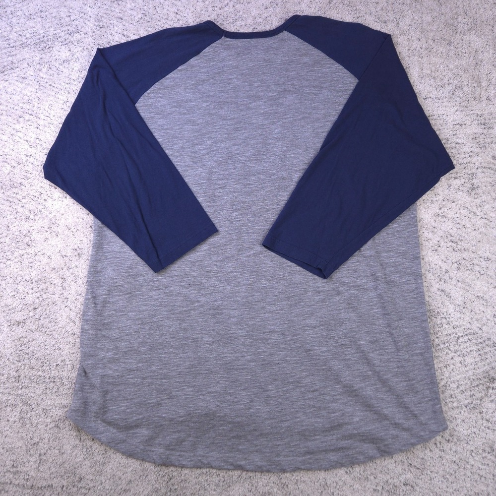Minnesota Twins Shirt Mens 2XLT Raglan Baseball Tee Majestic Twin Cities Logo - Picture 3 of 8